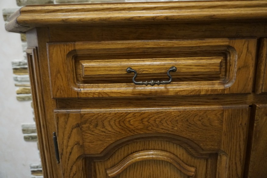 KOMODA DĘBOWA 3 DRZWIOWA 152 CM
