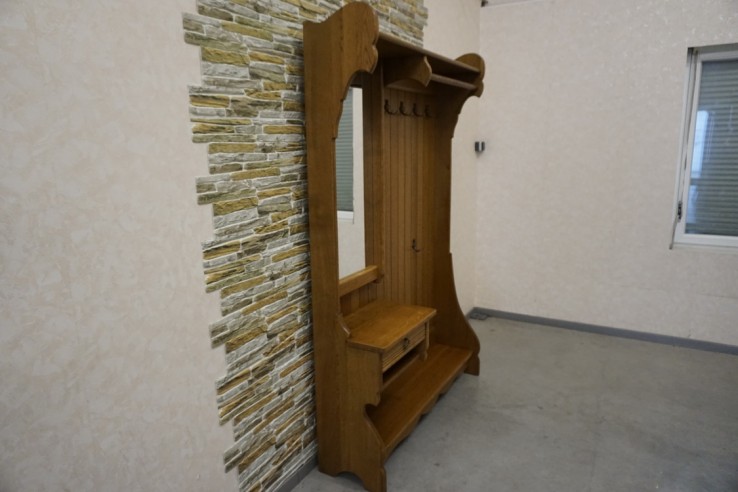 GARDEROBA DĘBOWA Z LITEGO DĘBU LUSTRO ,...